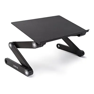 Lavolta Laptop Table Desk - Laptop Notebook Stand Adjustable - Ergonomic Breakfast Bed Tray Book