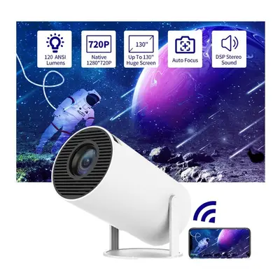 Projector HY300 Android Wifi6 BT5.0 Support 4k 1280*720P Home Cinema Outdoor Projetor