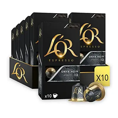 L'OR Espresso Onyx - Intensity - Nespresso Compatible Coffee Capsules (Pack of 10, Capsules in T