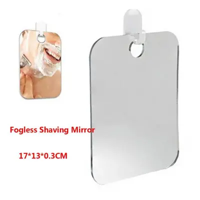 Portable Acrylic Anti Fog Shower Mirror Powerful Sucker Anti-Fog Portable Traveling Make Up Mirr