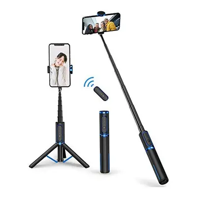 ATUMTEK Selfie Stick Tripod, Extendable in Aluminum Bluetooth Selfie Stick with Wireless Remote 