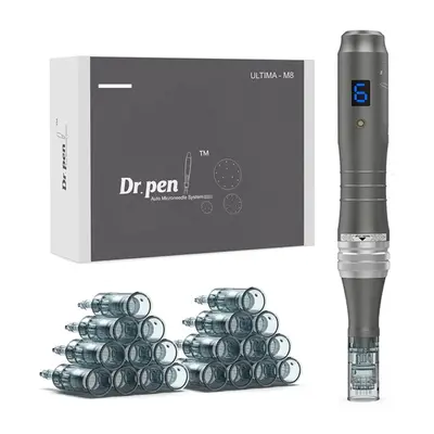 Dr. Pen Ultima M8 Professional Microneedling Pen Wireless Derma Auto Pen 20pcs 16pin Cartridges