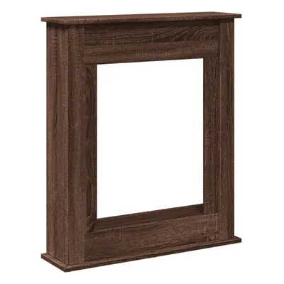 (brown oak) vidaXL Fireplace Surround Fire Surround Frame Engineered Wood