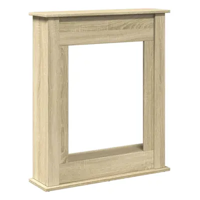 (sonoma oak) vidaXL Fireplace Surround Fire Surround Frame Engineered Wood