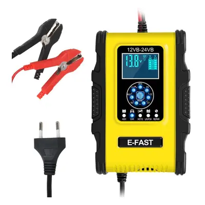 (yellow, 220V) Digital Display Pulse Repair For Lifepo4 Wet Dry Lead Acid Agm Gel Batteries Smar