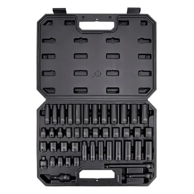 (44-Piece, 3/8-Inch Drive) 3/8-Inch Drive 6-Point Impact Socket Set with Carrying Case, 44-Piece