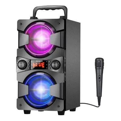 (black) Toproad 60w Bluetooth Speaker Portable Big Power Wireless Stereo Bass Karaoke Party Spea