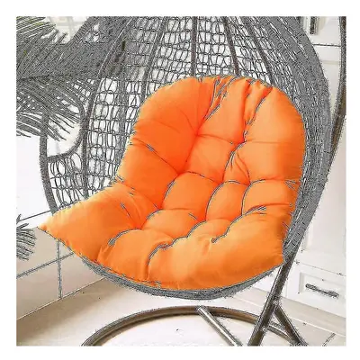 (Orange) Black Hanging Basket Cushion Swing Rattan Chair Cushion Cradle Cushion Cushion