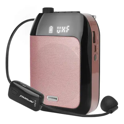 (LP-2) Portable Voice Speaker Amplifier For Teachers With Wired Microphone Headset Waistband Rec