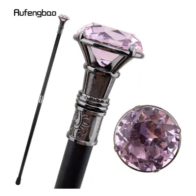 (multicolor) Pink Diamond Type Silver Walking Cane Fashion Decorative Walking Stick Gentleman El