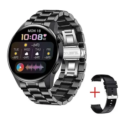 LIGE New BT Call Smart Watch Men Full Touch Sport Fitness Watches Waterproof Heart Rate Steel Ba