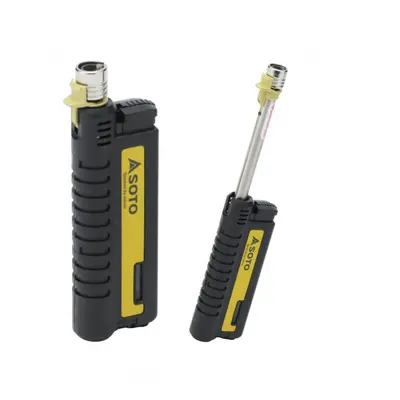 Soto Pocket Torch XT (Extendable) Compact, wind-resistant, refillable burner with telescoping bu