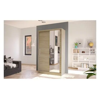 (Full Sonoma ) Easy Costa VI Sliding Door Wardrobe 100cm with Mirror