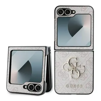 Guess PU Big 4G Metal Logo Case for Samsung Galaxy Z Flip Pink - GUHCZF64GMGPI