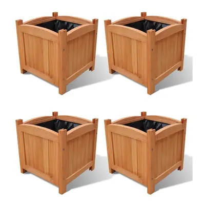 vidaXL 4x Raised Beds 30x30x30cm Outdoor Garden Flower Pot Raised Bed Basket