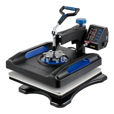 Vevor YTSYD1515110VUC8JV1 x in. Heat Press Machine, Black & Blue