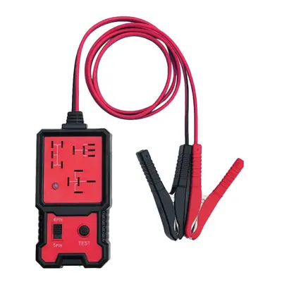 Car Battery Checker Electronic Relay Tester with Clips Auto Diagnostic Tool 12V