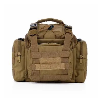 (Khaki, Shoulder) Outdoor Military Army Tactical Shoulder Bags Trekking Sports Travel Rucksacks 