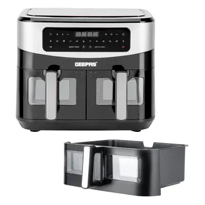 Geepas 9L Dual Zone Air Fryer & 10L Air Fryer Drawer Combo