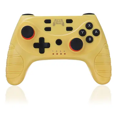 (Yellow) Wireless bluetooth Gamepad 6-Axis Gyroscope Dual Vibration Game Controller for Switch G