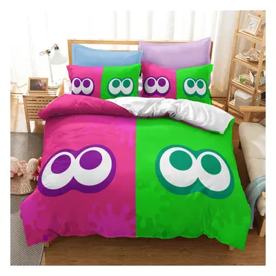 (Style 03, Double) Splatoon Bedding Single Double King Duvet Cover