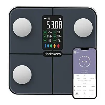 Scales for Body Weight,Body Fat Scale with Heart Rates,15Body Datas,Smart Digital Bathroom Weigh