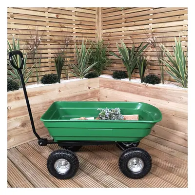 75 Litre 200Kg Capacity Tipping Garden Dump Cart / Truck Trolley / Wheelbarrow