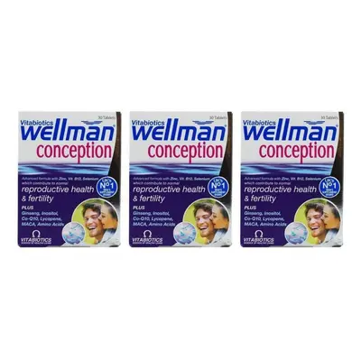 (3 Pack) - Vitabiotic - Wellman Conception | 30's | Pack Bundle