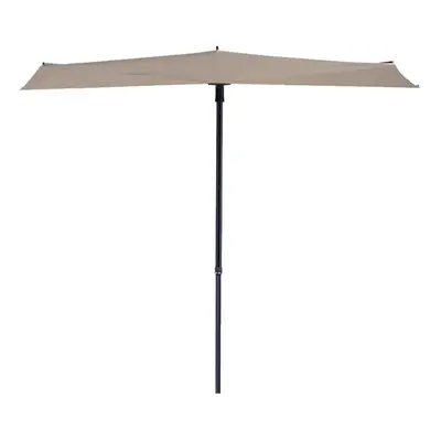 Madison Balcony Parasol Sun Wave 270x150cm Ecru Outdoor Umbrella PAC3P016