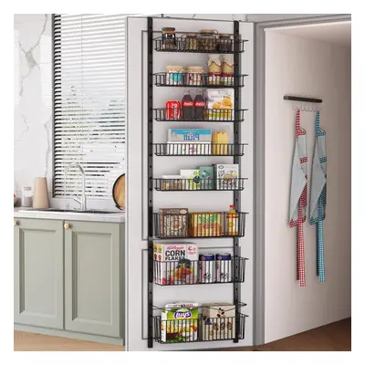 (8-Tier) 8-Tieroverdoor spice rackhanging door storage kitchenover door storage kitchen,Pantry O