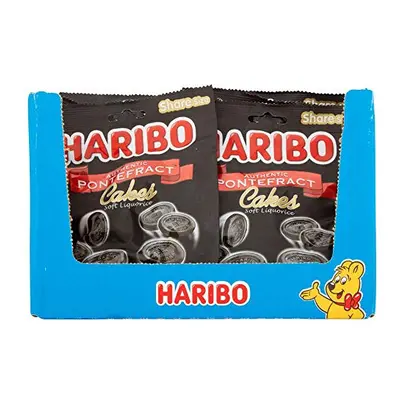 HARIBO Pontefract Cakes 1.7kg Soft Liquorice Licorice, 140g x packs, (1.7kg total bulk sweets)