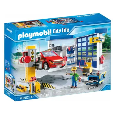 Playmobil City Life Car Repair Garage 153PC Playset