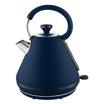 Tower T10079MNB Sera Pyramid Kettle with Smoked Black Trim, 1.7L, 3KW, Midnight Blue