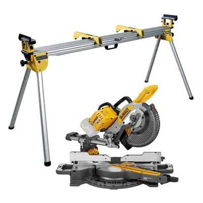 Dewalt DCS727N XR X 54v Flexvolt Cordless 205mm Mitre Saw + DE7023 Leg Stand