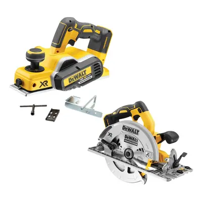 Dewalt DCP580N 18v XR Cordless Brushless Planer & Fence & DCS572N Circular Saw