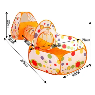 (yellow, C) In Baby Tent Playpen With Tunnel Children Ball Pool Large Portable Kids Tent Ball Pi