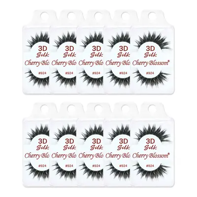 Cherry Blossom 3D Eyelashes (10 Pack of Silk 924)