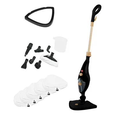 Black and Copper in 1500W Hot Steam Mop Cleaner and Hand Steamer