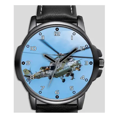 Military Mi Helicopter Gunship Unique Beautiful Wrist Watch Fast Post