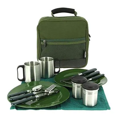 NGT Unisex's Deluxe Cutlery Set, Green, One Size