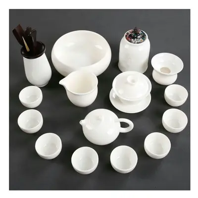 (16 piece set of Western style teapots (as shown in the picture), Universal version) Dehua Sheep