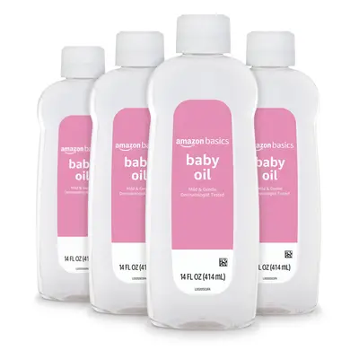 Amazon Basics Baby Oil Mild & Gentle Dermatologist Tested Fl Oz Pack of Previously Solimo