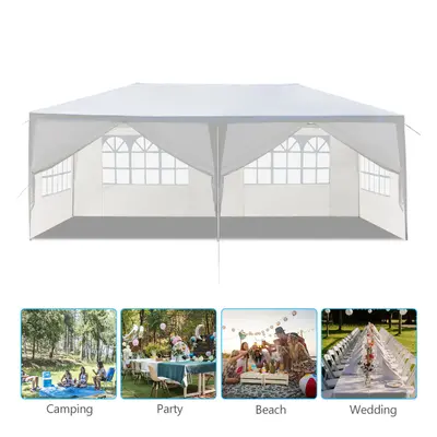 10'x20' Outdoor Party Tent W/ Removable Sidewalls Canopy Patio Wedding Gazebo