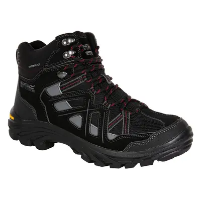 (8 UK, Black/Granite) Regatta Mens Burrell II Hiking Boots