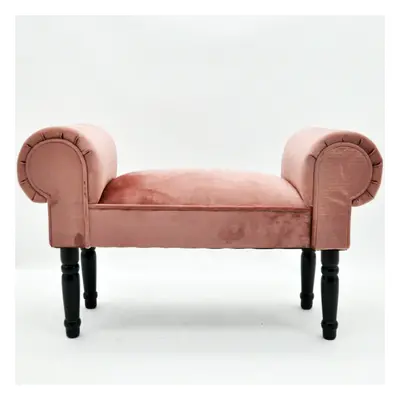 PINK VELVET WINDOW SEAT