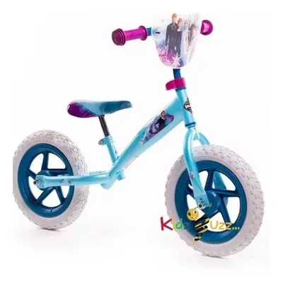 Huffy Disney Frozen Kids Balance Bike inch ft Anna Elsa Olaf For to Year Old Kids,Blue, White