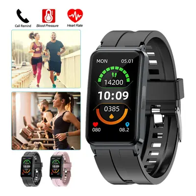 (Black) Sport Watch Blood Glucose Body Temperature ECG HRV Monitoring Fitness Smartwatch