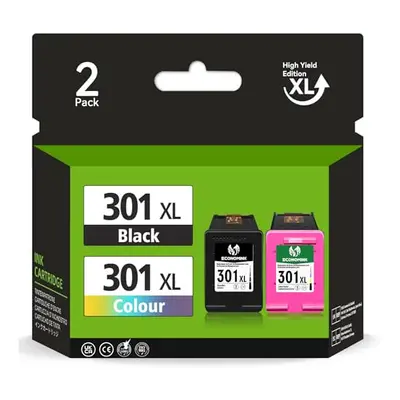 301 Ink Cartridges Combo Pack, Ink Remanufactured for HP 301XL Ink Cartridges, Cartridges Black 