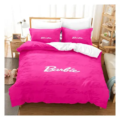 (Style 04, Double(200X200CM/3PCS)) Barbie Kids Bedding Single Double Duvet Cover UK