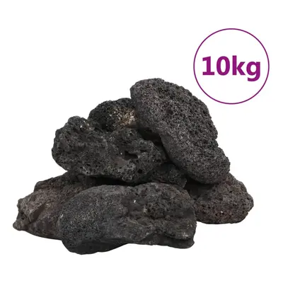 (black, cm (10 kg)) vidaXL Volcanic Rocks Lava Accent Rocks Aquarium Volcanic Lava Stones Beads